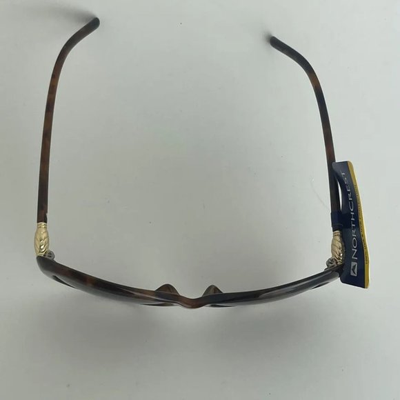 SG00769 NorthCrest Women Sunglasses Brown W/ Gold Design 100% UVAUBV Protection - Picture 3 of 7